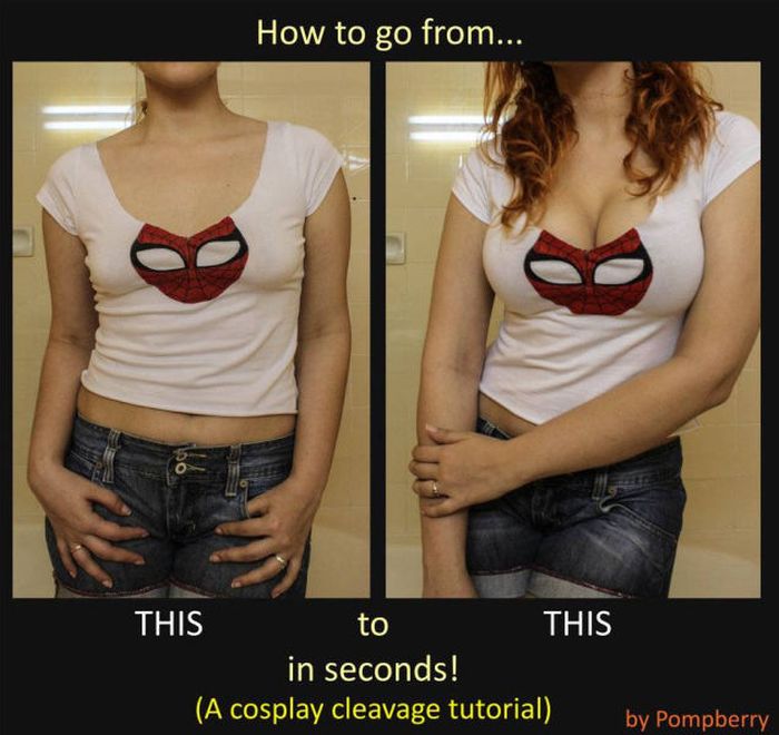 How to Make the Perfect Cosplay Cleavage (8 pics)