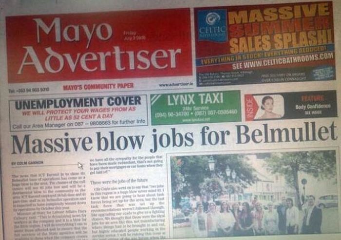 WTF Newspaper Headlines (21 pics)