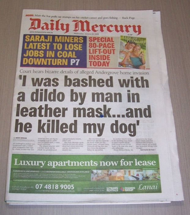 WTF Newspaper Headlines (21 pics)