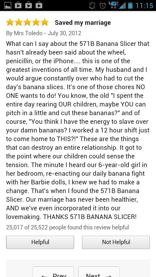 Amazon Banana Slicer Reviews (4 pics)