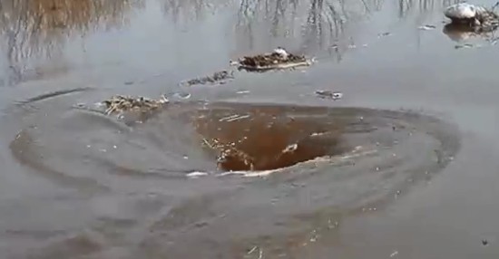 Scary Water Whirlpool That Eats Everything