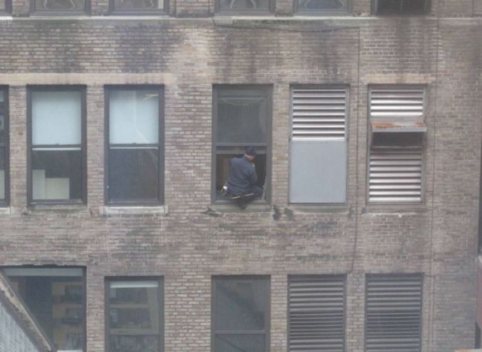 Window Cleaner in Manhattan (6 pics + video)