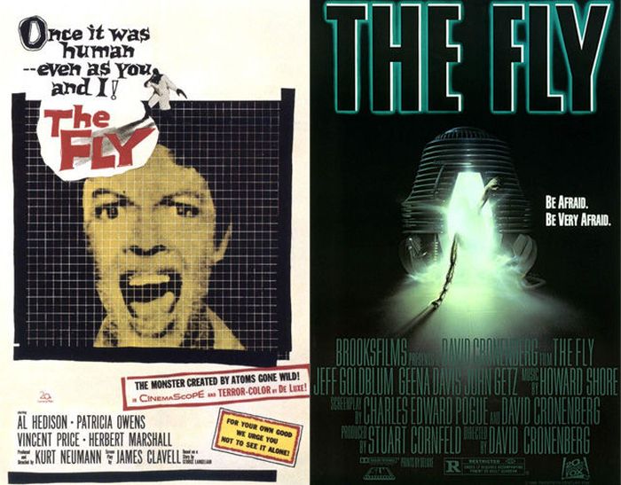 Original Horror Movie Posters vs. Their Remakes (35 pics)