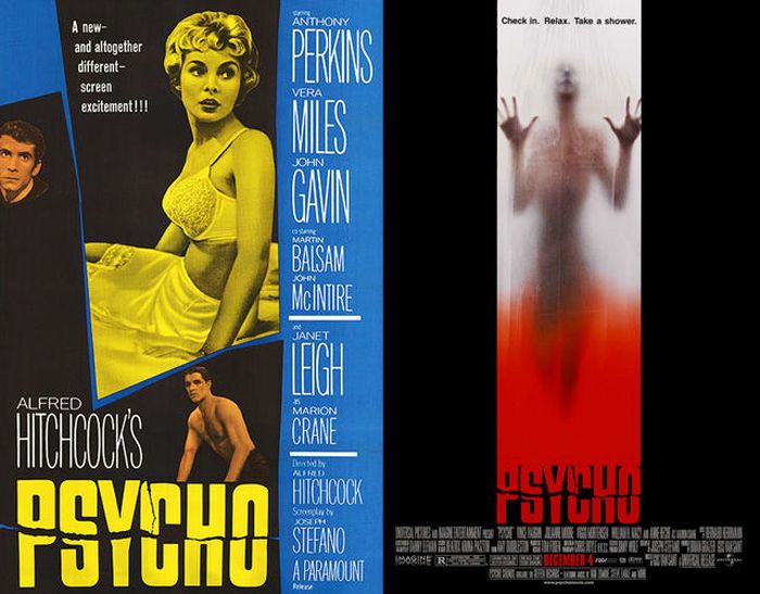 Original Horror Movie Posters vs. Their Remakes (35 pics)