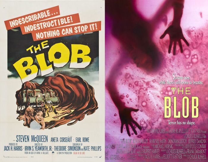 Original Horror Movie Posters vs. Their Remakes (35 pics)