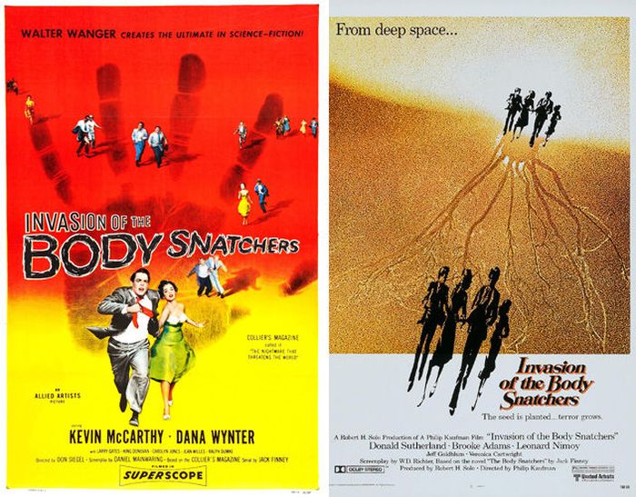 Original Horror Movie Posters vs. Their Remakes (35 pics)