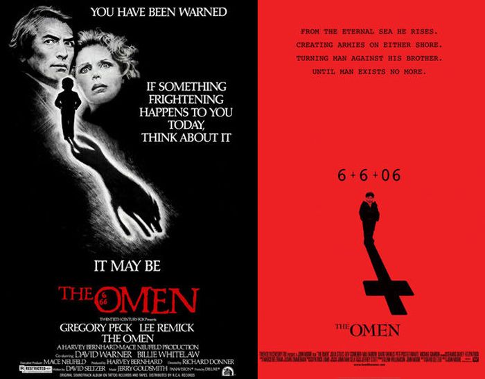 Original Horror Movie Posters vs. Their Remakes (35 pics)