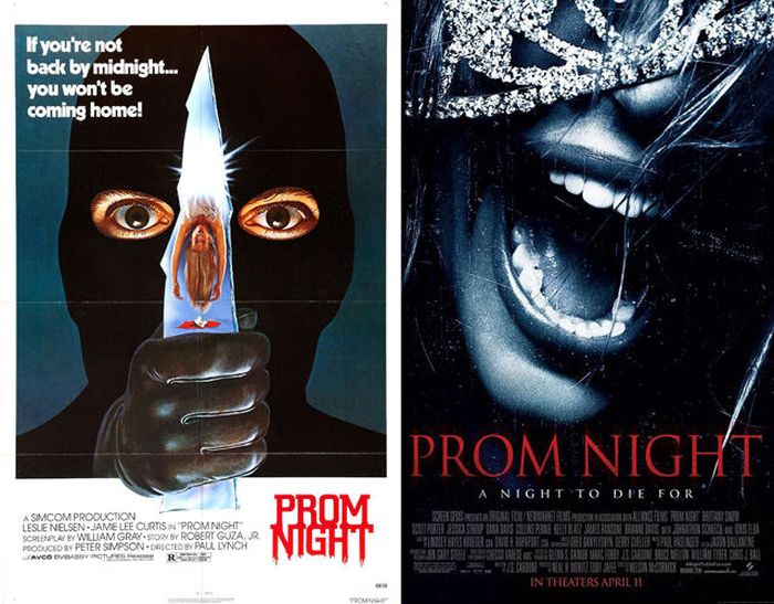 Original Horror Movie Posters vs. Their Remakes (35 pics)