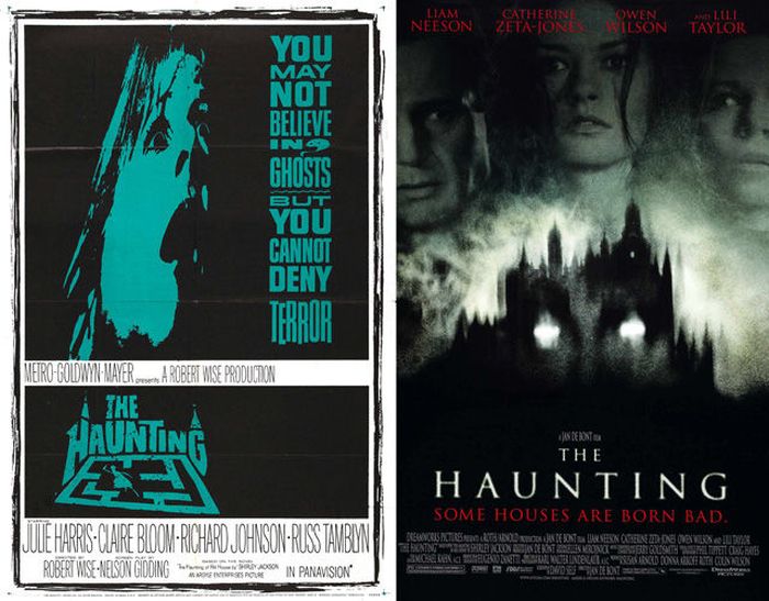 Original Horror Movie Posters vs. Their Remakes (35 pics)