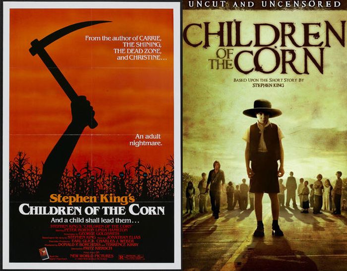 Original Horror Movie Posters vs. Their Remakes (35 pics)