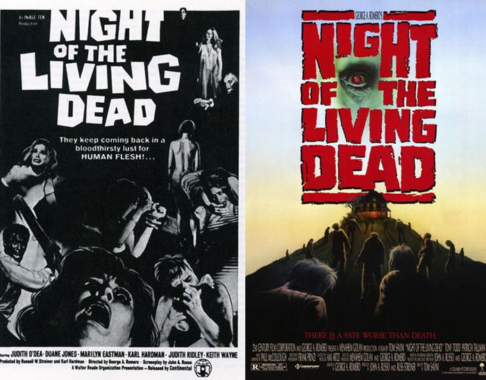 Original Horror Movie Posters vs. Their Remakes (35 pics)