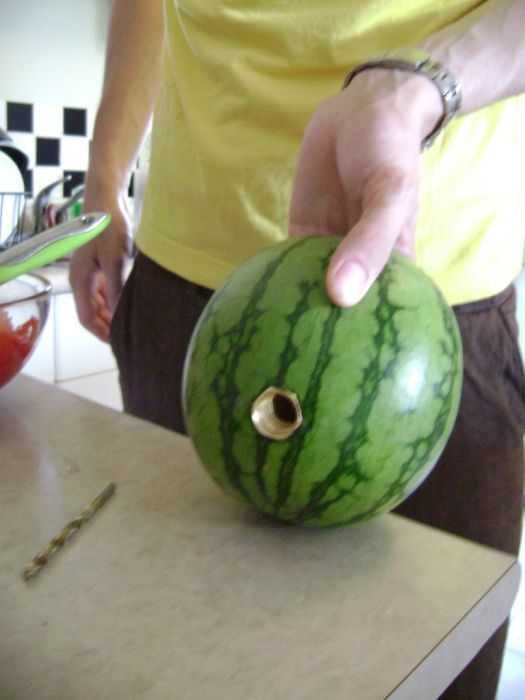 How to Make a Watermelon Keg (15 pics)