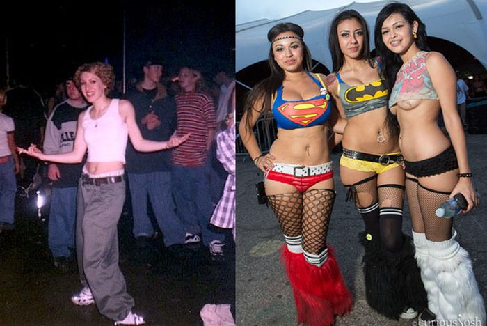Rave Kids. '90s vs Today (20 pics)