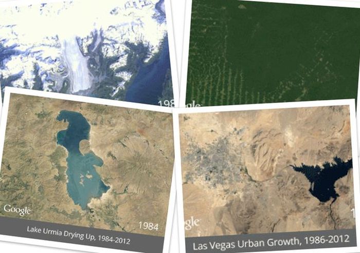 How Earth has Changed (6 gifs)