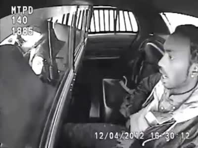 Stupid Guy in Police Car