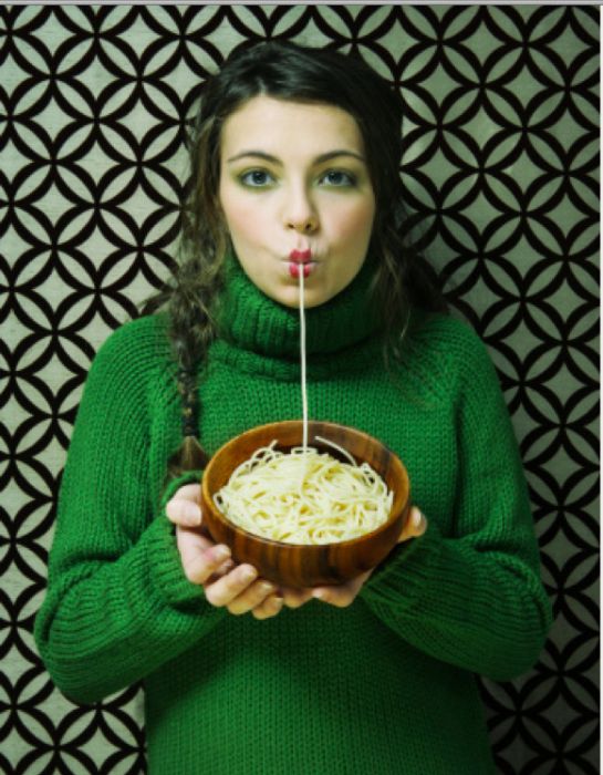 Women Eating Pasta Stock Photos (25 pics)