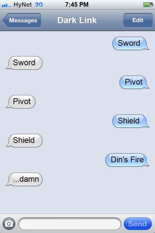 Texts From Zelda (10 pics)