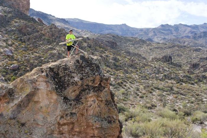 Boy Who Loves Extreme Ironing (21 pics)