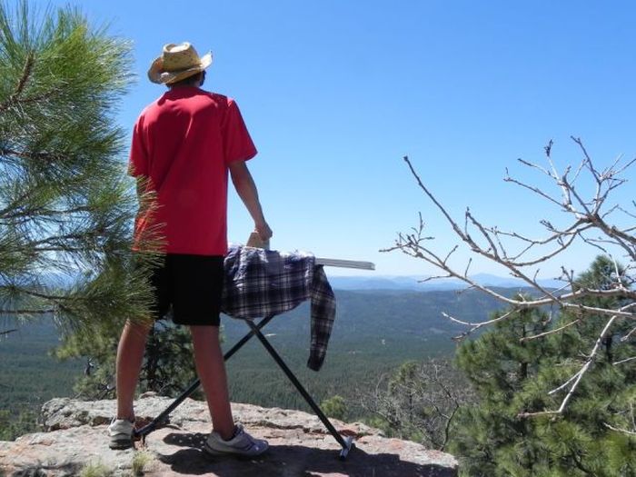 Boy Who Loves Extreme Ironing (21 pics)