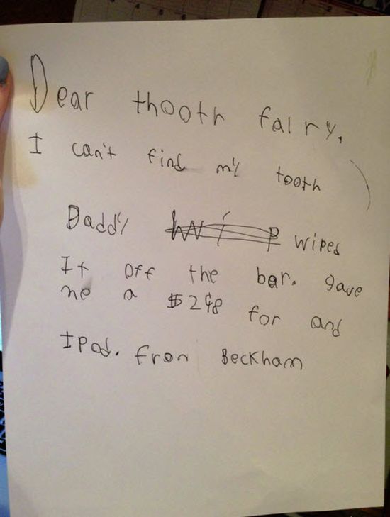 Dear Tooth Fairy (2 pics)