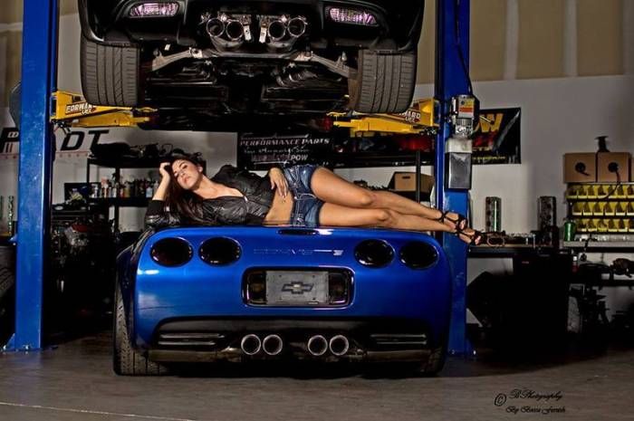 Girls and Cars. Part 6 (48 pics)