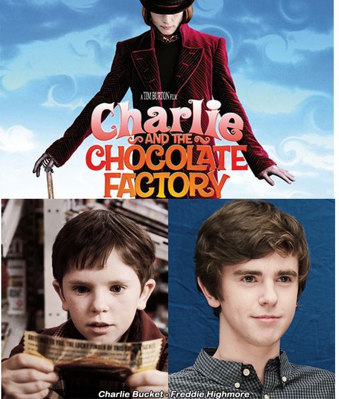 Charlie and the Chocolate Factory Then and Now (5 pics)