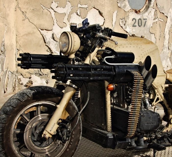 Motorcycle with Two Guns (12 pics)