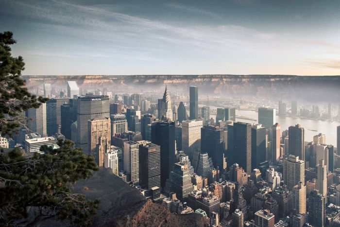 If Manhattan Was Located in Grand Canyon (6 pics)