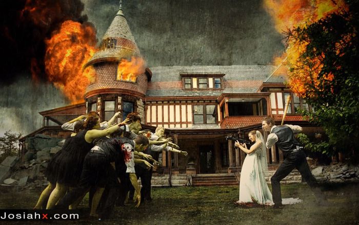 Crazy Wedding Party Attack Pictures (7 pics)