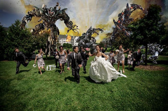 Crazy Wedding Party Attack Pictures (7 pics)