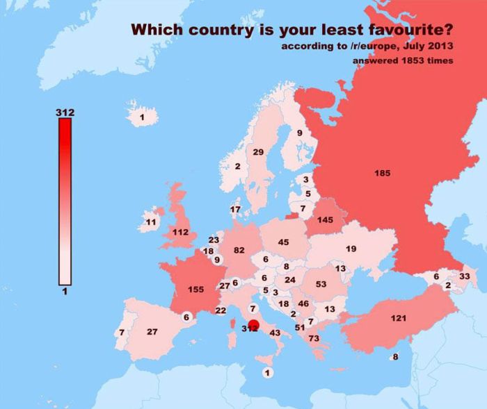 European Redditors Chose Their Favorite Countries (6 pics)