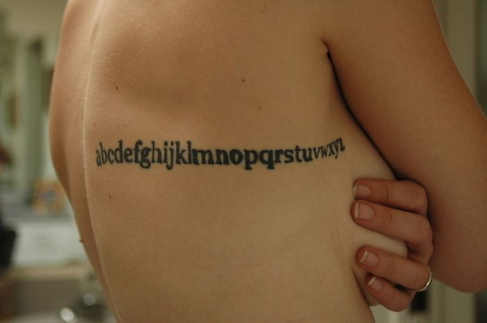 Typography Tattoos (67 pics)