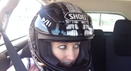 Girl Scared of Rally Ride