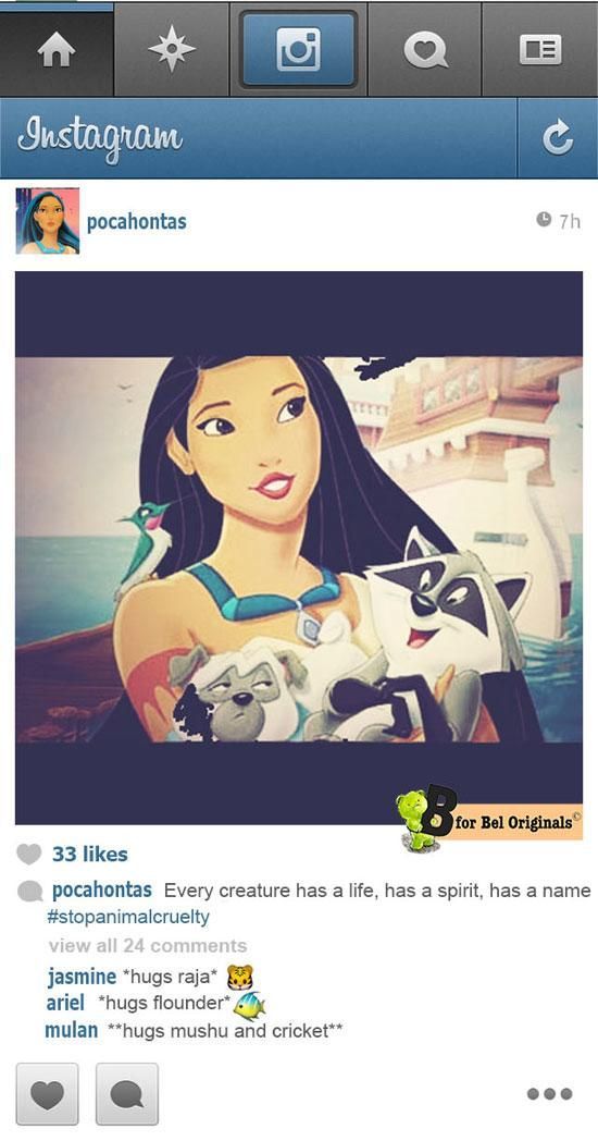 If Disney Princesses had Instagram… (11 pics)