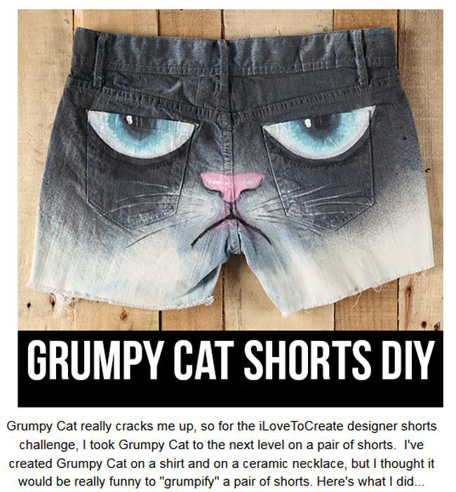 Grumpy Cat Shorts (9 pics)