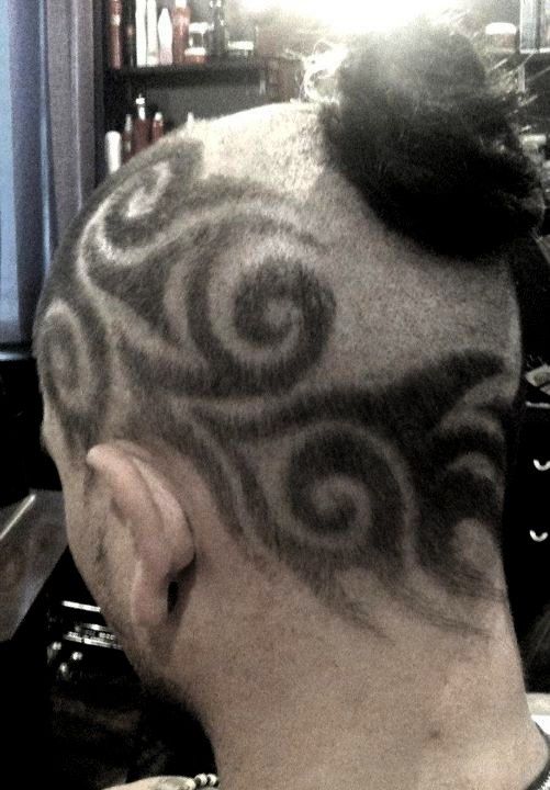 Hair Tattoos (34 pics)