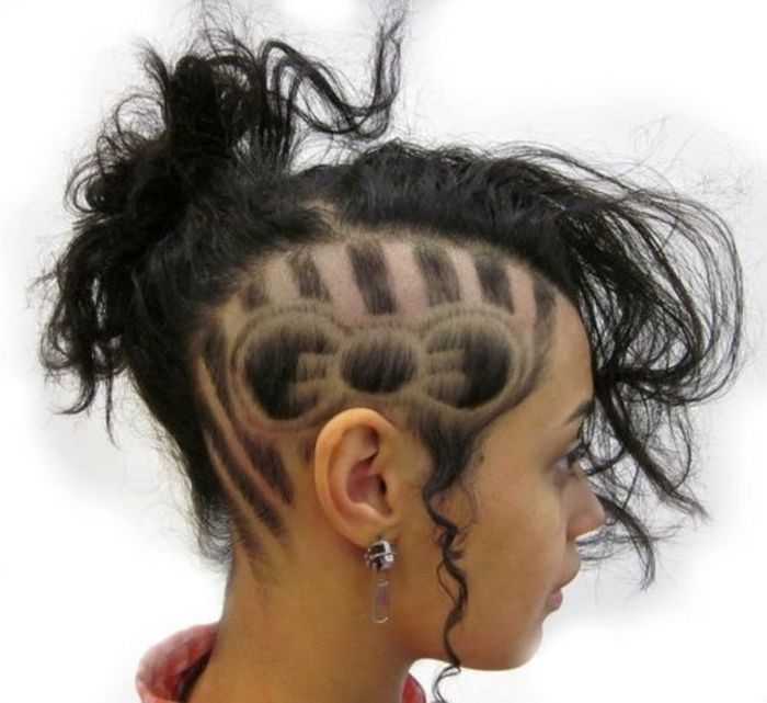 Hair Tattoos (34 pics)