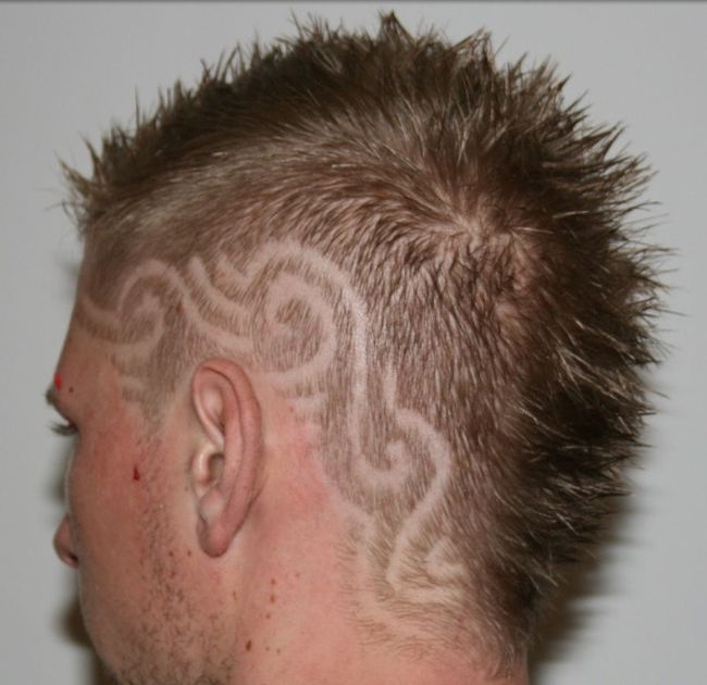 Hair Tattoos (34 pics)