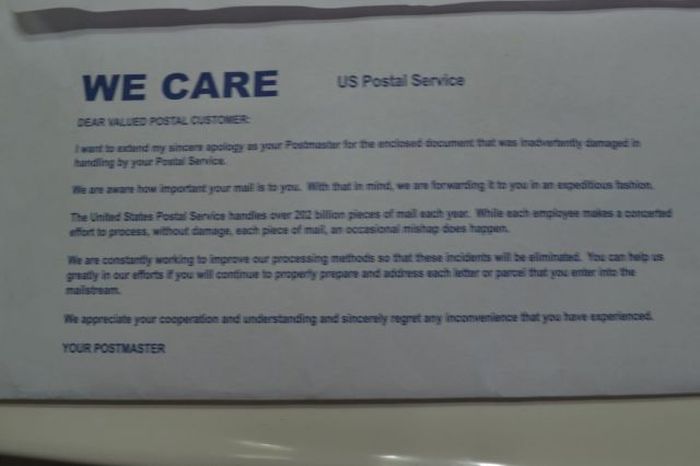 USPS Cares (5 pics)