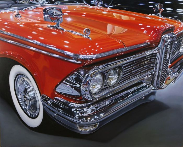 Realistic Paintings of Vintage Cars (25 pics)