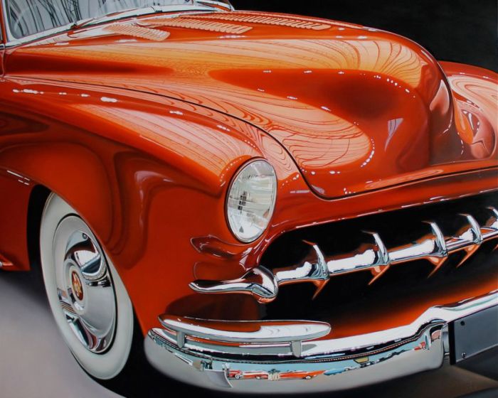 Realistic Paintings of Vintage Cars (25 pics)