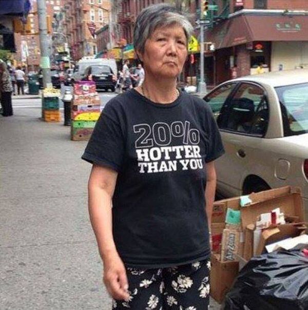 Old People Wearing Funny T-shirts (17 pics)