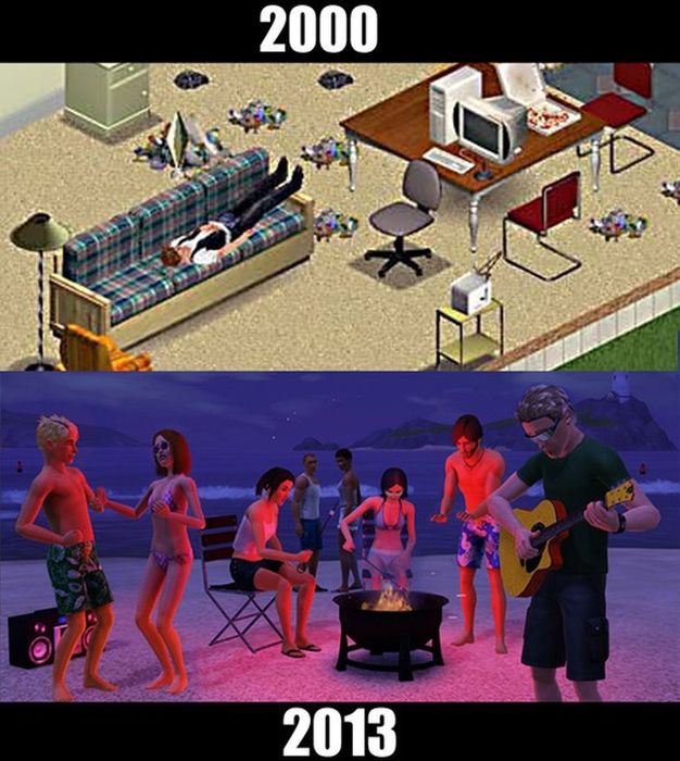 Classic Video Games Then and Now (10 pics)