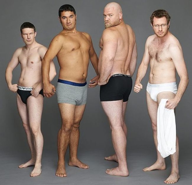 How Ordinary Men Would Look in Underwear Ads (5 pics)