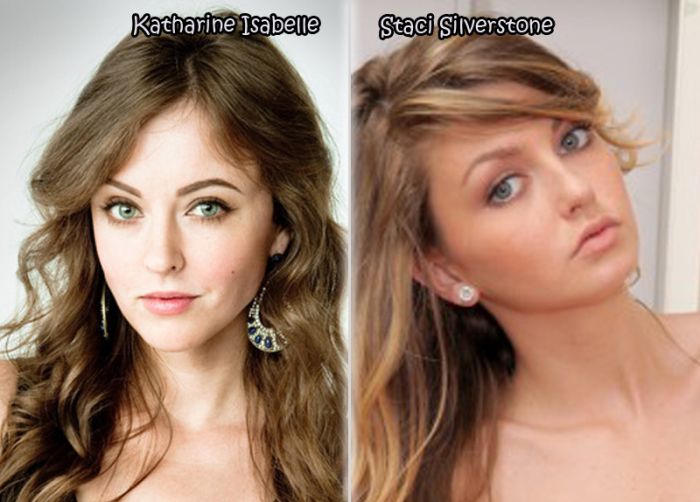 Female Celebrities And Their Pornstar Doppelgangers. Part 3 (21 pics)