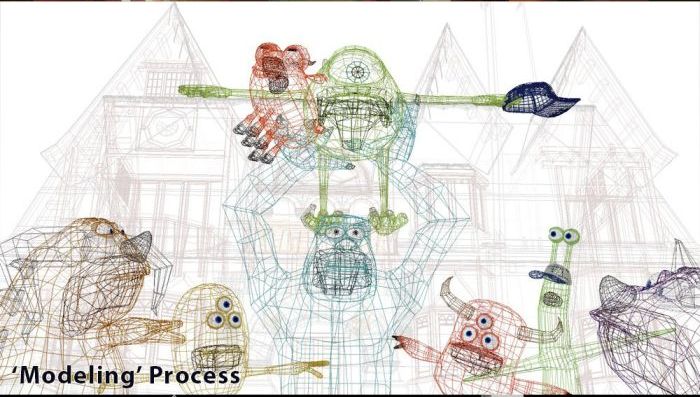 "Monsters University" Development Process (6 pics)