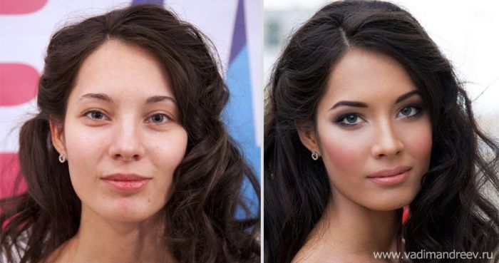 Russian Girls Before and After Makeup (20 pics)