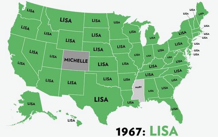 The Most Popular Baby Names for Girls in the USA (53 pics)