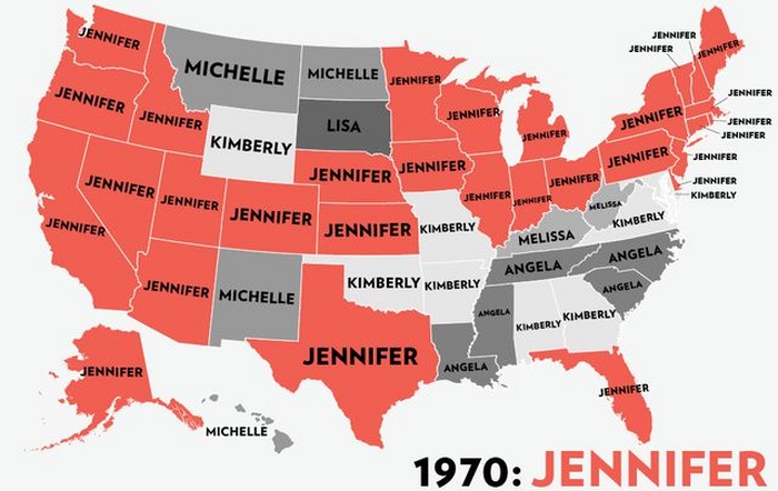 The Most Popular Baby Names for Girls in the USA (53 pics)