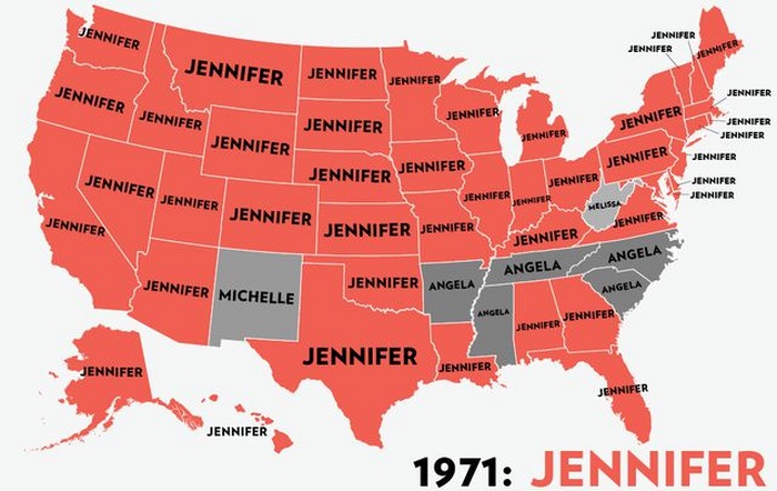 The Most Popular Baby Names for Girls in the USA (53 pics)
